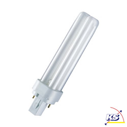 Lampe fluorescente compacte DULUX D G24d-1 13W 900lm 4000K CRI 80-89