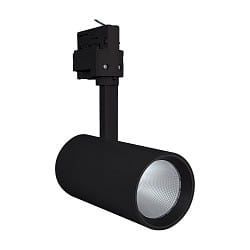 LED 3-Phasen-Strahler TRACKLIGHT SPOT D75 NFL,  7.5cm, CRi >90, UGR <16, verstellbar, 25W 3000K 1750lm 24, schwarz