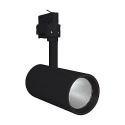 Faretto trifase TRACKLIGHT SPOT D85 90RA NFL regolabile, indietro, senza sfarfallio IP20, nero 