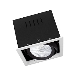 Apparecchio da incasso a soffitto SPOT MULTI 1X FL 1-Lampadina, senza sfarfallio, rotazione cardanica IP20