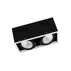 Apparecchio da incasso a soffitto SPOT MULTI FL 2-Lampadine, senza sfarfallio, rotazione cardanica IP20