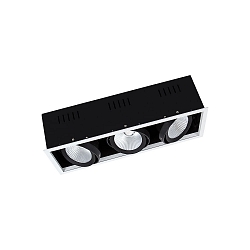 Apparecchio da incasso a soffitto SPOT MULTI FL 3-Lampadine, senza sfarfallio, rotazione cardanica IP20