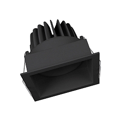 Downlight SPOT SQUARE DARKLIGHT ADJUST angolare, controllabile da DALI, inclinabile, indietro IP20