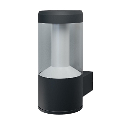 LED Auenwandleuchte ENDURA STYLE LANTERN MODERN, IP44, 12W 3000K 610lm, dunkelgrau / klar