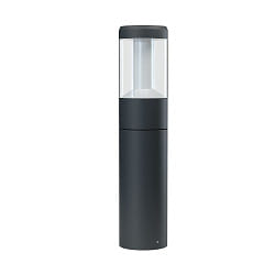 LED Pollerleuchte ENDURA STYLE LANTERN MODERN, IP44, 12W 3000K 610lm, dunkelgrau / klar, 50cm