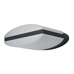 Applique da esterno ENDURA STYLE ELLIPSE su / gi, ellittica, commutabile IP44, grigio scuro 