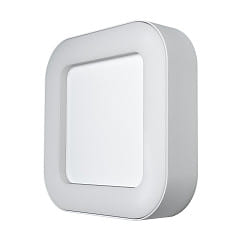 Outdoor LED Aufbauleuchte ENDURA STYLE SQUARE, IP44, 20.2 x 20.2cm, 13.5W 3000K, Wei / Leuchtring opal