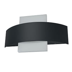 Applique da esterno ENDURA STYLE SHIELD su / gi, angolare, con diffusore IP44, grigio scuro 