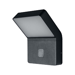LED Auenwandleuchte ENDURA STYLE WALL WIDE, IP44, verdeckter MW-Sensor, 12W 30000K 900lm 106, dunkelgrau / Cover diffus