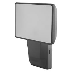 Applique da esterno ENDURA PRO FLOOD SENSOR 15W con sensore, inclinabile, con diffusore IP55, grigio scuro dimmerabile