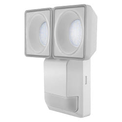 Applique da esterno ENDURA PRO FLOOD SENSOR 16W 2 elemento, con sensore, inclinabile IP55, bianco dimmerabile
