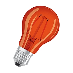 LED Deko-Filamentlampe STAR DCOR CLASSIC A60, E27, 2.5W 1500K 160lm 300, schaltbar, orange / klar