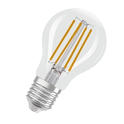 LED Birnen-Filamentlampe CLASSIC A60 GLOWdim, E27, 7W 2200-2700K 806lm 320, dim-to-warm, klar