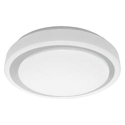 LED Aufbauleuchte SMART + WIFI ORBIS MOON, IP20,  38cm, 26W 3000-6500K (Tunable White) 1500lm 154, PMMA, grau