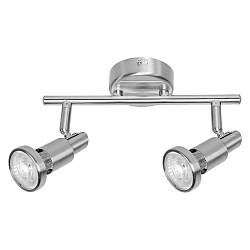 Rampe de projecteurs LED SPOT  2 flammes, rglable GU10 IP20