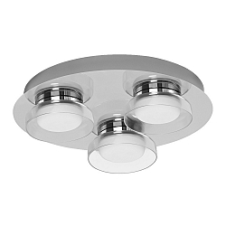 LED Bad-Wandleuchte SMART+ WIFI ORBIS WALL ROUND, IP44, Rondell, 30cm, 18W 3000-6500K 1100lm 110, silber