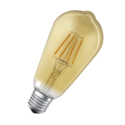 LED Filament SMART+ EDISON DIM GD, 230V, E27, 6W 2400K 680lm 300, dimmbar, Goldklar klar