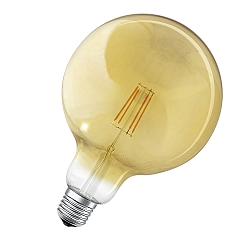 LED Globe-Filament SMART+ G125 DIM GD, 230V, E27, 6W 2400K 680lm 300, dimmbar, Goldglas klar