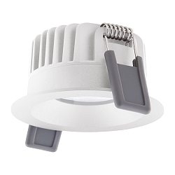 downlight SP FIX P 8W 930 PS DIM IP44 WT rigid, with switch, multipower, set back IP44/IP20, white