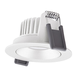 downlight SP ADJ P 8W 927 PS DIM IP20 WT swivelling, with switch, multipower, set back IP20, white