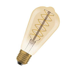 Filamentlampe Vintage 1906 LED DIM 37 4.8 W/2200 K Birnenform E27