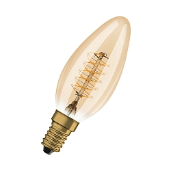Filamentlampe Vintage 1906 LED DIM 25 B10,5 3.4 W/2200 K Kerze E14
