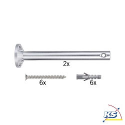 Accessories for Wire system 12V WIRE SYSTEM L&E Deflector / Suspension, 1 pair, 165mm, chrome matt