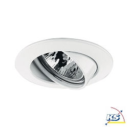 Recessed luminaire PREMIUM LINE, swiveling, GU5,3, 12V, 51mm, white