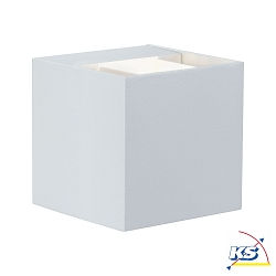 Paulmann Wall luminaire LED Cybo square, 2x3W, 8x8cm, white