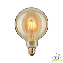 LED Vintage Globe125, E27, 4W 1700K, Goldglas klar