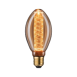 Lampadina Filamento decorativa/ Lampadina Filamento Vintage B75 INNER GLOW SPIRAL LED Forma a pera E27 4W 200lm 1800K CRI >80 