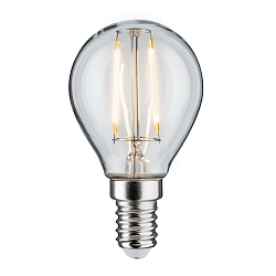 LED Filament Tropfen P45, 230V, E14, 2.6W 2700K 250lm, nicht dimmbar, Glas klar