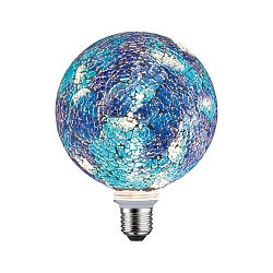 LED Deco Globe Lamp G125 Miracle Mosaic BLUE, 230V, E27, 5W 2700K 470lm, dimmable