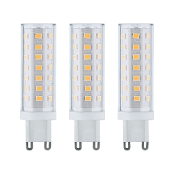 3er-Set LED Stecksockellampe STS, 230V, G9 470lm 5W 4000K 230V, klar