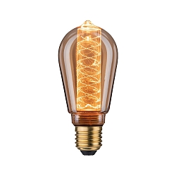 Dekorative LED Edisonlampe ST64 INNER GLOW SPIRAL, E27, 3.6W 1800K 120lm, dimmbar, Goldglas