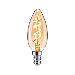 LED Lampe Kerzenform, E14, 4W 2500K, 150lm, dimmbar, gold