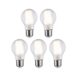 Lampe LED forme poire lot de 5 E27 7W 806lm 4000K CRI 80-89