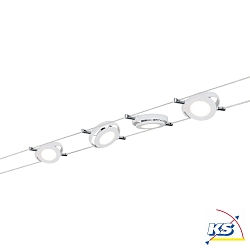 Sistema a corda SMART ROUNDMAC LED Tunable White, Set di 4 IP20, Bianco opaco dimmerabile