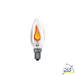 Lamp Flickering candle, 3W, E14, clear