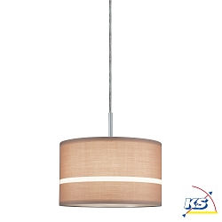 Paulmann Urail DecoSystems Textile shade Tessa max. 50W, diameter 25cm, caramel