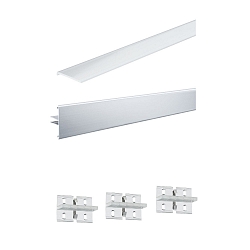 MaxLED / Your LED Strip Duo Alu Profile set, 200cm, incl. side diffusers, alu anodized