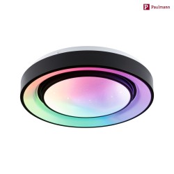 Applique et plafonnier RAINBOW DYNAMIC petit, Tunable White, RGB IP20, noir , blanche gradable