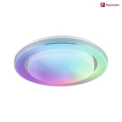 Applique et plafonnier RAINBOW DYNAMIC petit, Tunable White, RGB IP20, chrome, blanche gradable