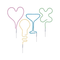 Tuyau lumineux  NEON COLORFLEX avec connexion USB, lot de 4 vert, bleu, orange, rose