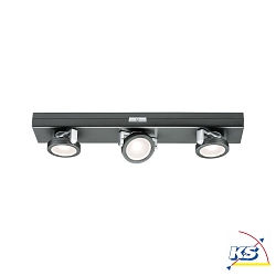 LED Under Cabinet luminaire ROTATE LED, 3 spots, 6x1,5V AAA, anthracite, dimmable, battery powered