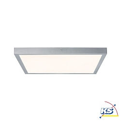 LED Wand-/Deckenleuchte LUNAR, 60 x 60cm, 230V, 25W 3000K 2100lm, Chrom matt