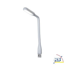 Lampada da lettura FUNKTION LED con connessione USB, Bianco