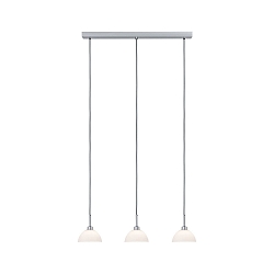 Luci a sospesione PARANA 3-Lampadine GU10 IP20, Cromo opaco, Bianco dimmerabile