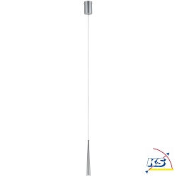 Luci a sospesione GUTTA LED 1-Lampadina, lang, Alluminio spazzolato