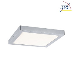 LED Panel ABIA, square, 30x30cm, IP20, 230V, 22W 2700K 2200lm, chrome matt